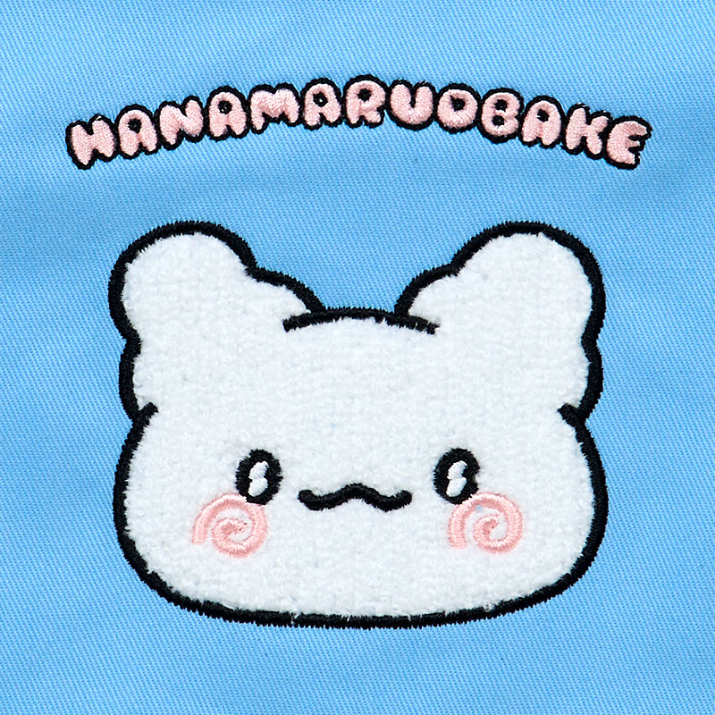 はなまるおばけ サガラ刺繍巾着（パステルスイーツポップ）