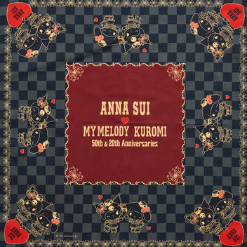 マイメロディ&クロミ ANNA SUI ハンカチ（チェッカー）