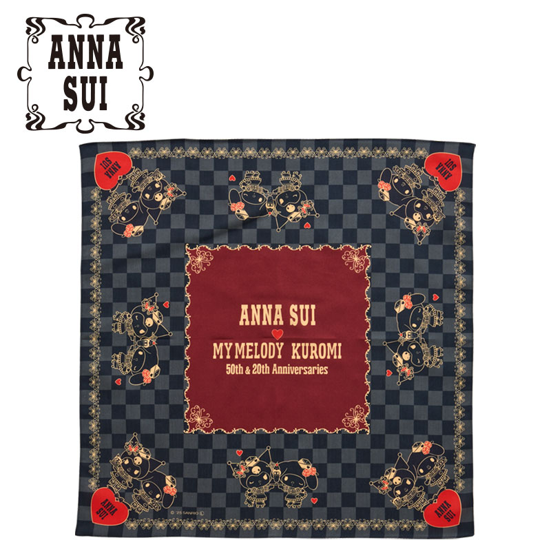 マイメロディ&クロミ ANNA SUI ハンカチ（チェッカー）