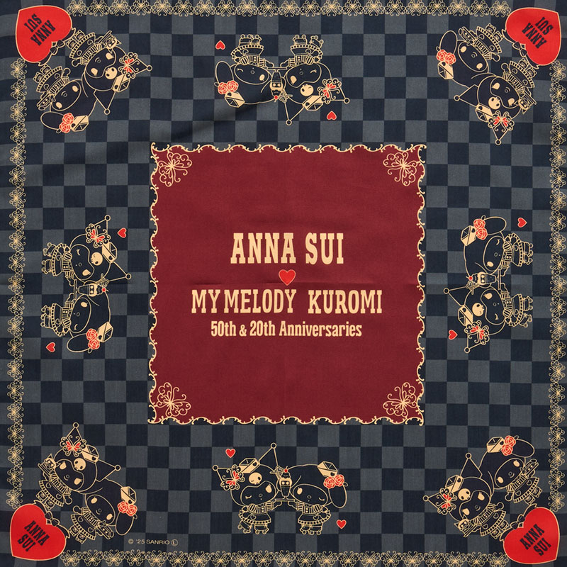 マイメロディ&クロミ ANNA SUI ハンカチ（チェッカー）
