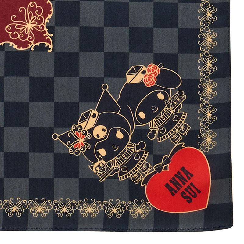 マイメロディ&クロミ ANNA SUI ハンカチ（チェッカー）