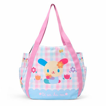 ウサハナ プリントトートバッグ