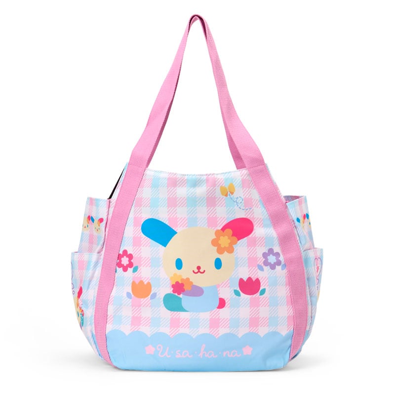 ウサハナ プリントトートバッグ