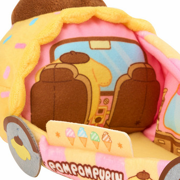 ポムポムプリン ぬいぐるみカー（スーパーキュートアドベンチャーズ ちまぽてコレクション）