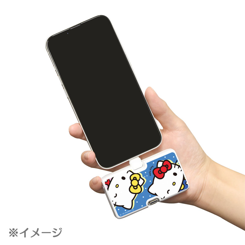 ハローキティ&ハローミミィ Lightning/Type-C コネクタ付き リチウムイオン充電器