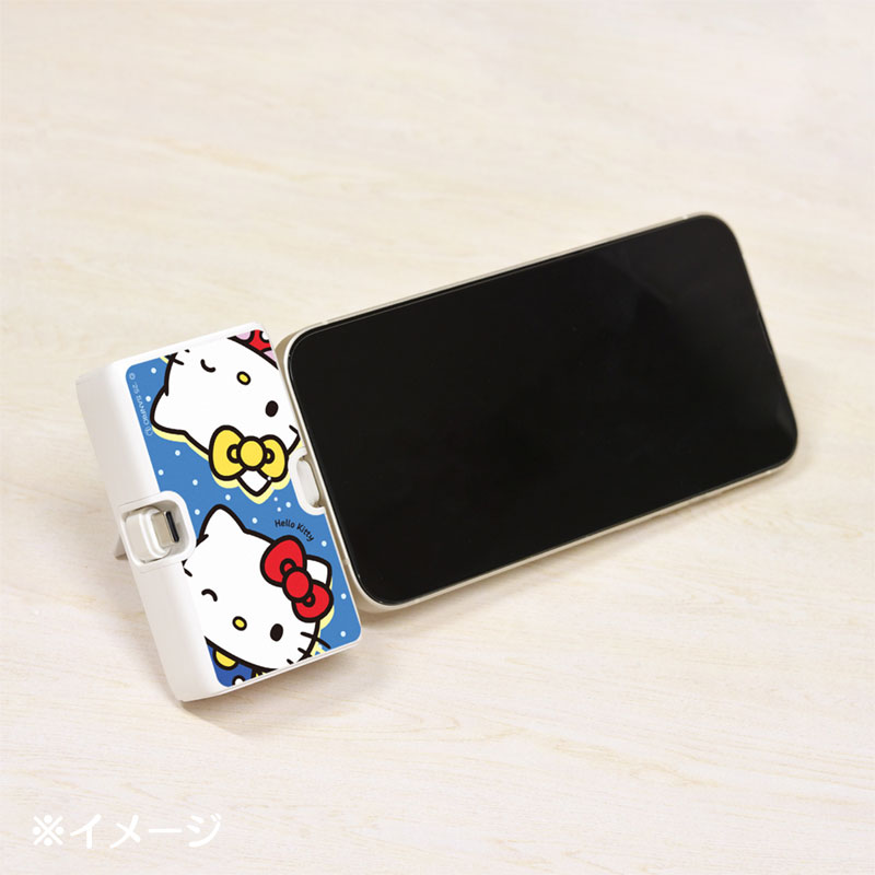 ハローキティ&ハローミミィ Lightning/Type-C コネクタ付き リチウムイオン充電器