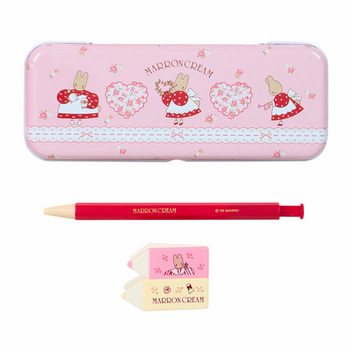 マロンクリーム お道具箱＆文具セット（身の回り雑貨 いつまでもサンリオ）