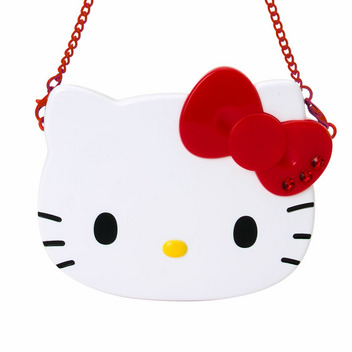 ハローキティ チェーン付き両面ミラー（I Love Hello Kitty）