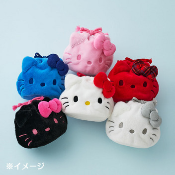 ハローキティ フェイス形巾着（I Love Hello Kitty）