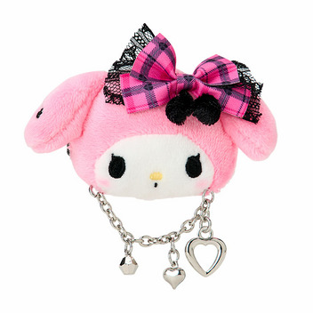 マイメロディ フェイス形ヘアクリップ（Sweet Rock 'n' Check）