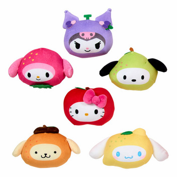 サンリオキャラクターズ マスコット入りクッション（フルーツデザイン）