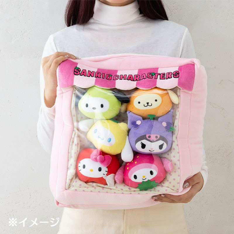 サンリオキャラクターズ マスコット入りクッション（フルーツデザイン）