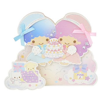 グリーティングカード 誕生日祝い　ボイス　リトルツインスターズ