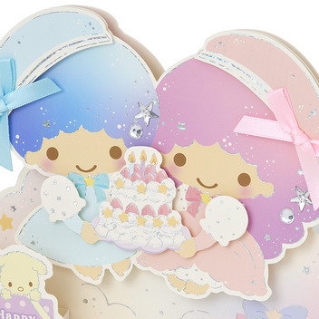 グリーティングカード 誕生日祝い　ボイス　リトルツインスターズ