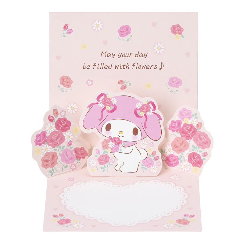 マイメロ カッティングボード グリーティングカード 誕生日祝い ミニカード マイメロディ ピンクの