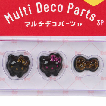 ハローキティ マルチデコパーツ3個セット（リボン）