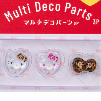 ハローキティ マルチデコパーツ3個セット（リボン）