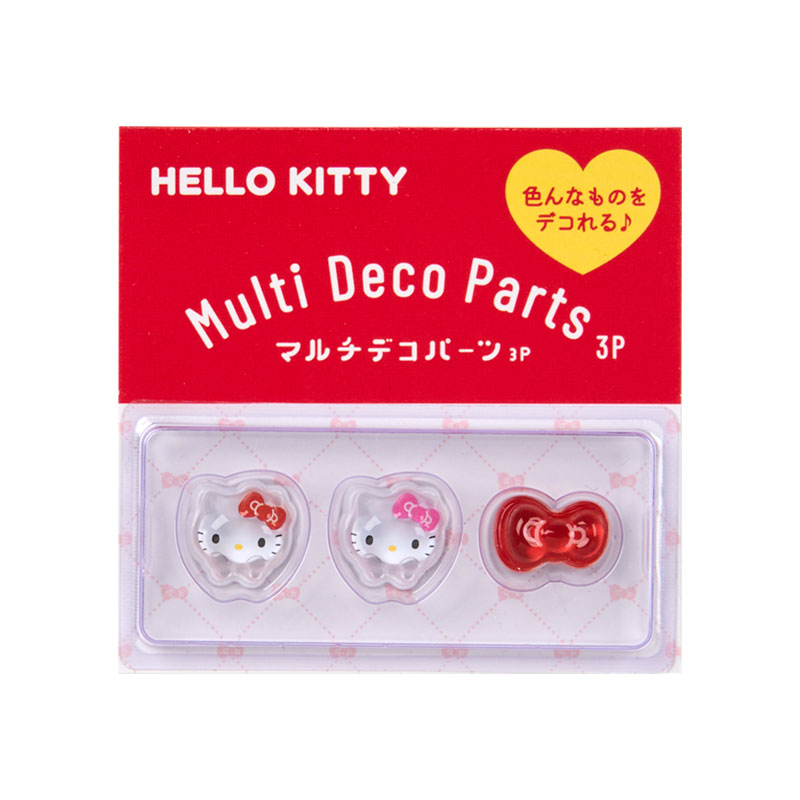 ハローキティ マルチデコパーツ3個セット（リボン）