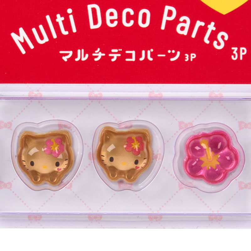 ハローキティ マルチデコパーツ3個セット（日焼け）