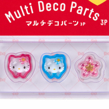 ハローキティ マルチデコパーツ3個セット（カオハナ）