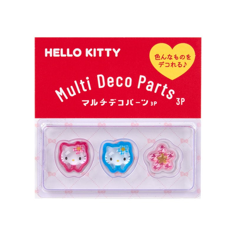 ハローキティ マルチデコパーツ3個セット（カオハナ）
