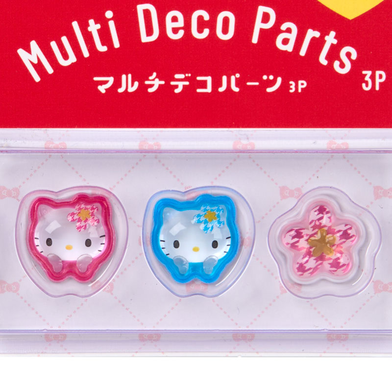 ハローキティ マルチデコパーツ3個セット（カオハナ）