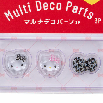 ハローキティ マルチデコパーツ3個セット（千鳥格子）