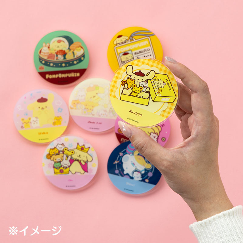 ポムポムプリン アクリルネームバッジ（ポムポムプリン30周年デザインシリーズ）