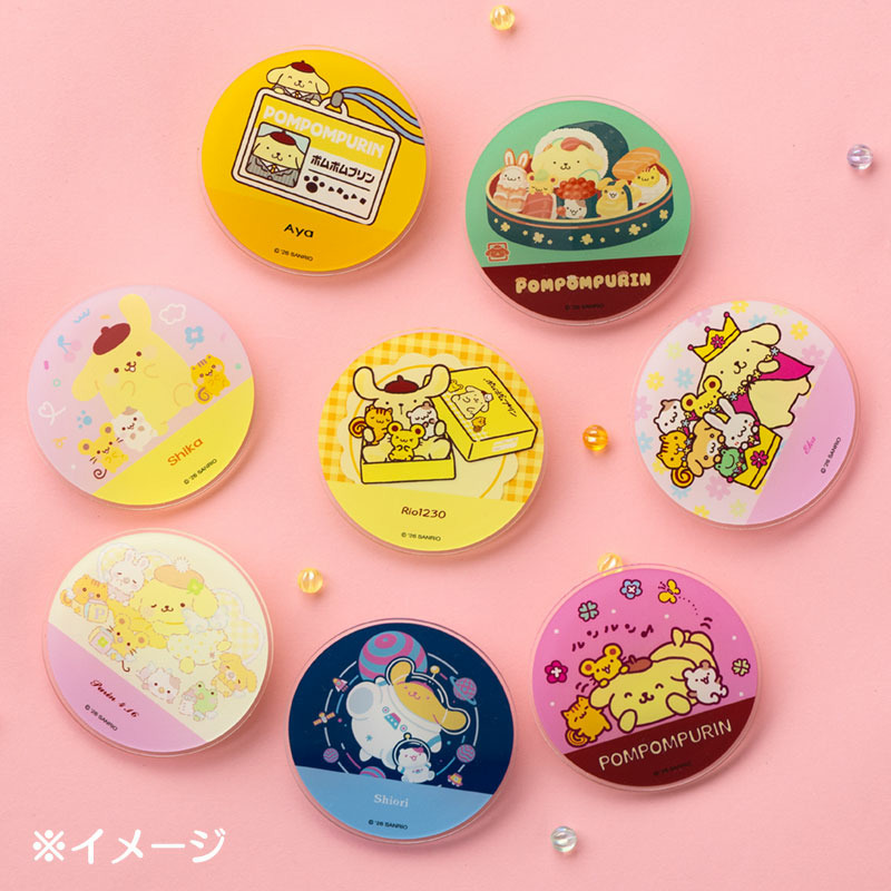 ポムポムプリン アクリルネームバッジ（ポムポムプリン30周年デザインシリーズ）