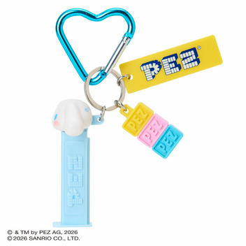 シナモロール PEZ カラビナ付きキーホルダー