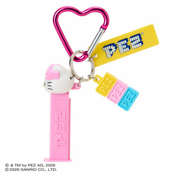 ハローキティ PEZ カラビナ付きキーホルダー