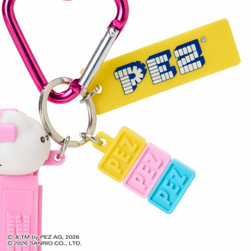 ハローキティ PEZ カラビナ付きキーホルダー