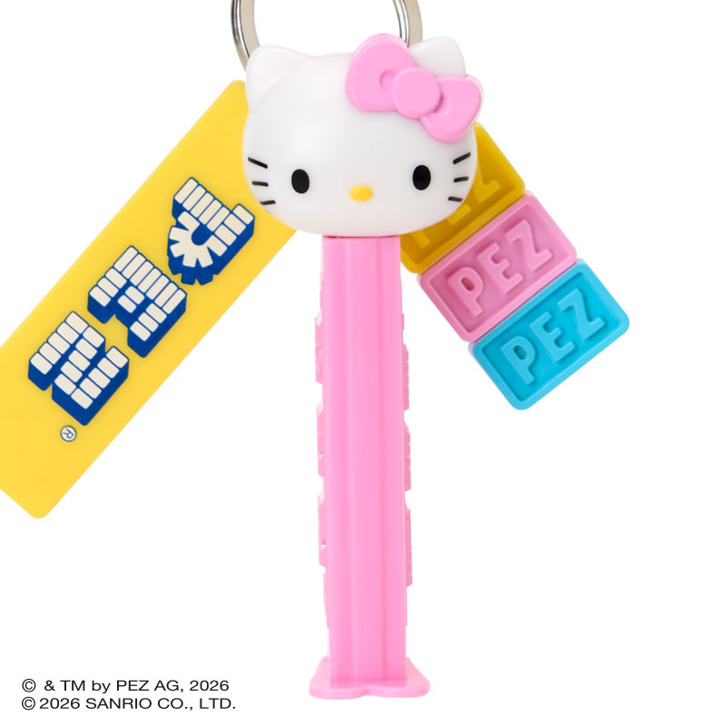 ハローキティ PEZ カラビナ付きキーホルダー