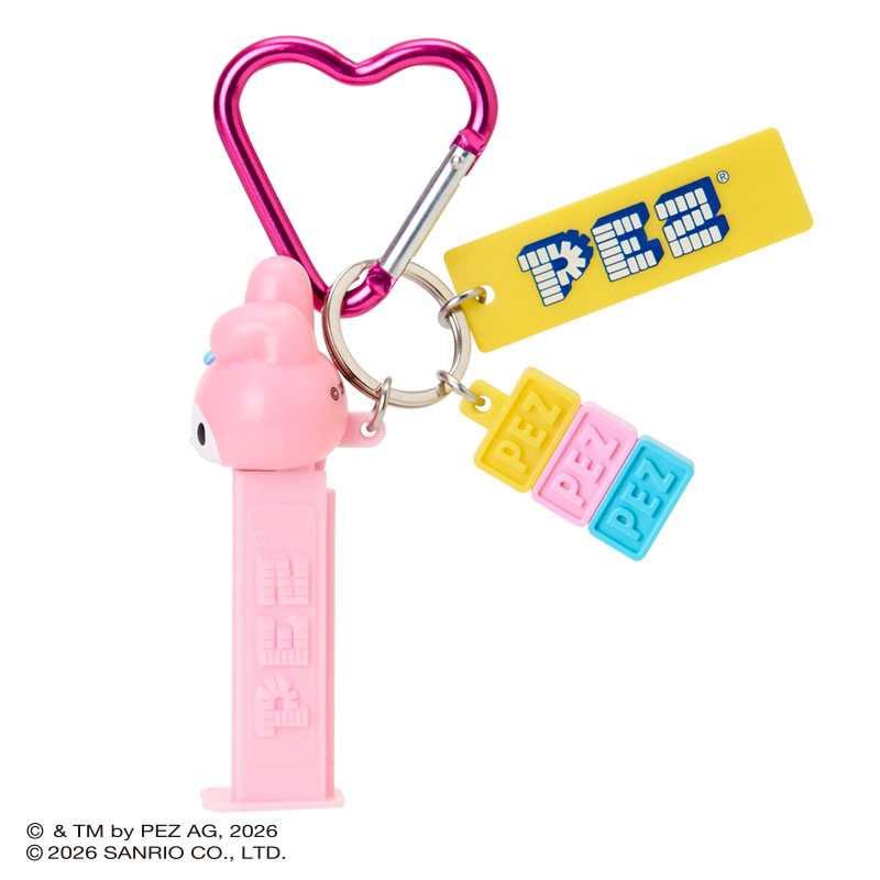 マイメロディ PEZ カラビナ付きキーホルダー