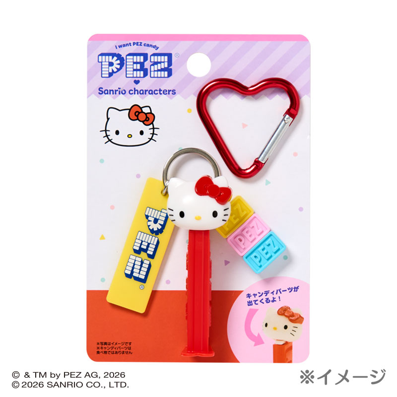マイメロディ PEZ カラビナ付きキーホルダー