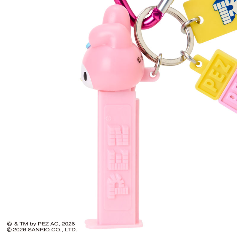 マイメロディ PEZ カラビナ付きキーホルダー