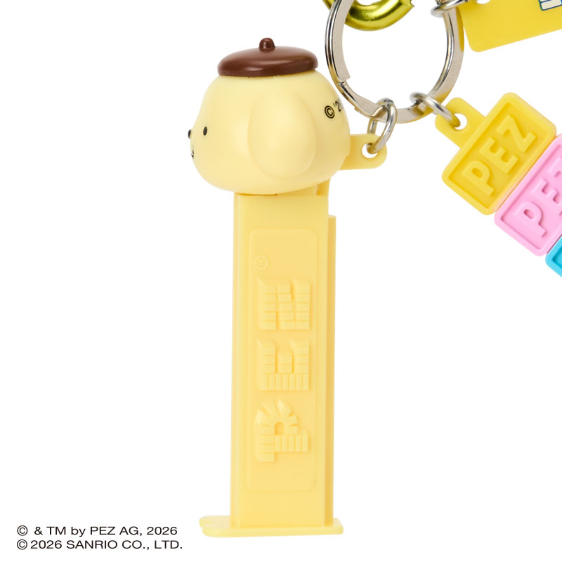 ポムポムプリン PEZ カラビナ付きキーホルダー