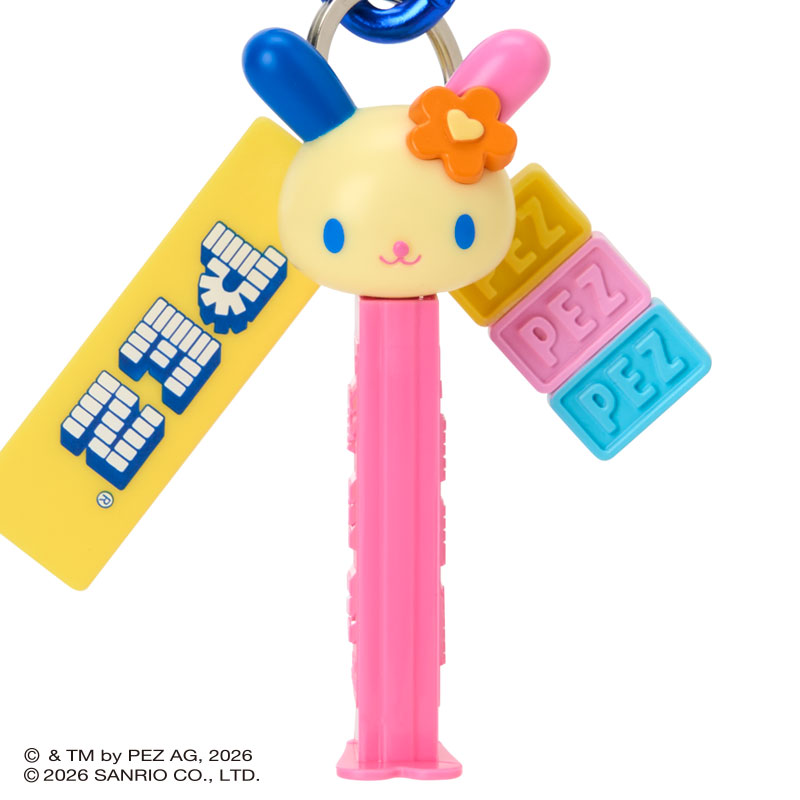 ウサハナ PEZ カラビナ付きキーホルダー