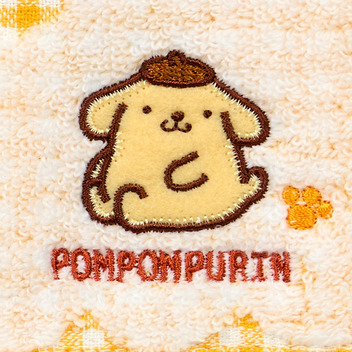 ポムポムプリン プチタオル（チェック）