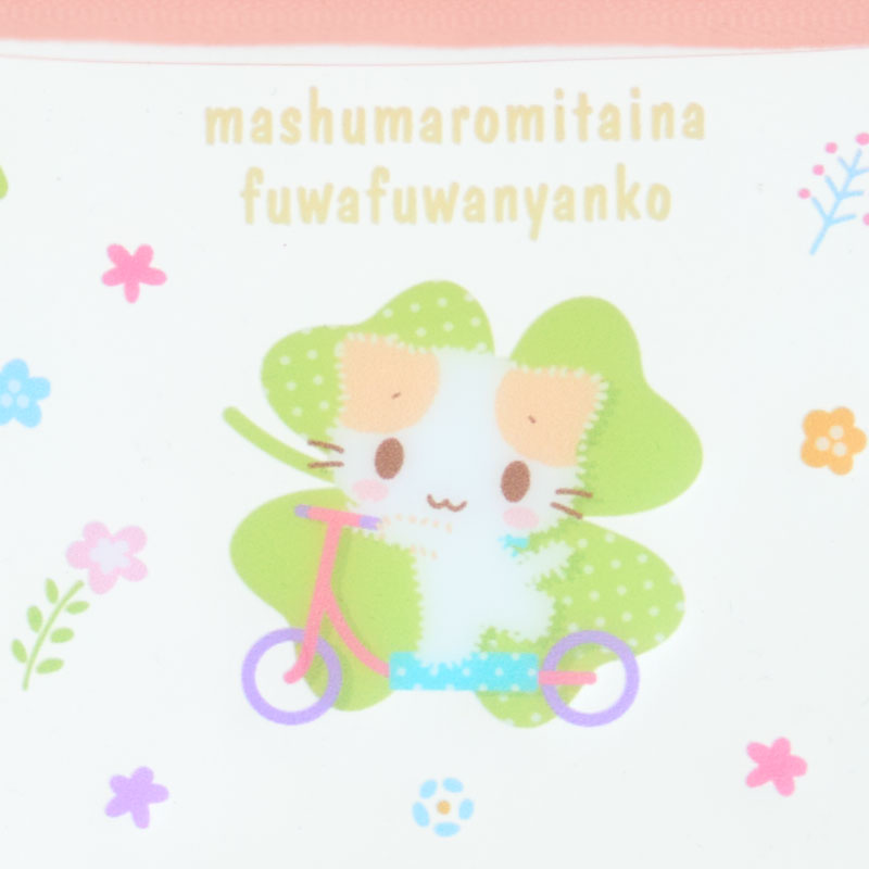 マシュマロみたいなふわふわにゃんこ ミニクリアポーチ