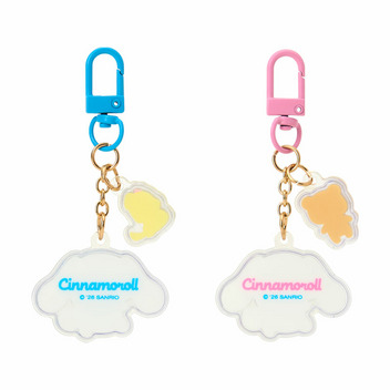 シナモロール キーホルダー2個セット（お揃いニコにこ）
