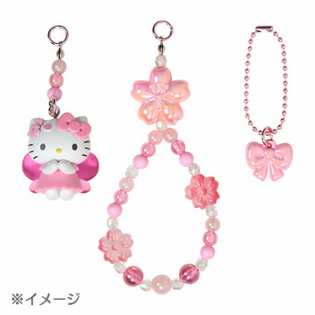 マイメロディ ビーズキーホルダー（さくら）