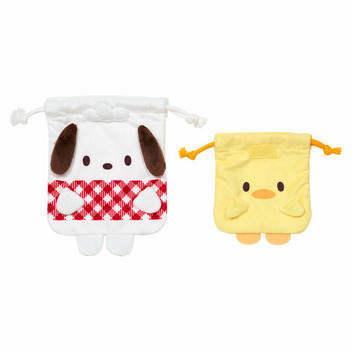 ポチャッコ 巾着2枚セット（ポチャッコ 大好きピーちゃんズ）