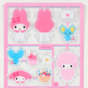 マイメロディ プラスチックモデル風シール