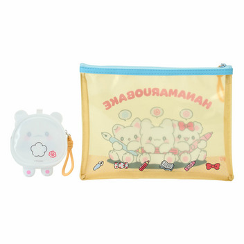 はなまるおばけ クリアポーチ2個セット（お友だちといっしょ）