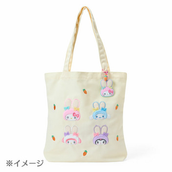 サンリオキャラクターズ シークレットミラーラバーキーホルダー（ふっくらおみみのうさぎの会）