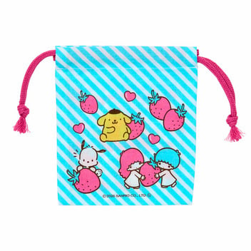 サンリオキャラクターズ 【景品】ミニ巾着（いちご）