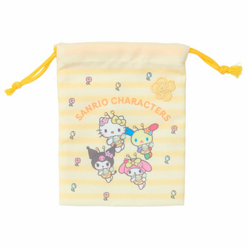 サンリオキャラクターズ 巾着2枚セット（お花大好きハチさん）