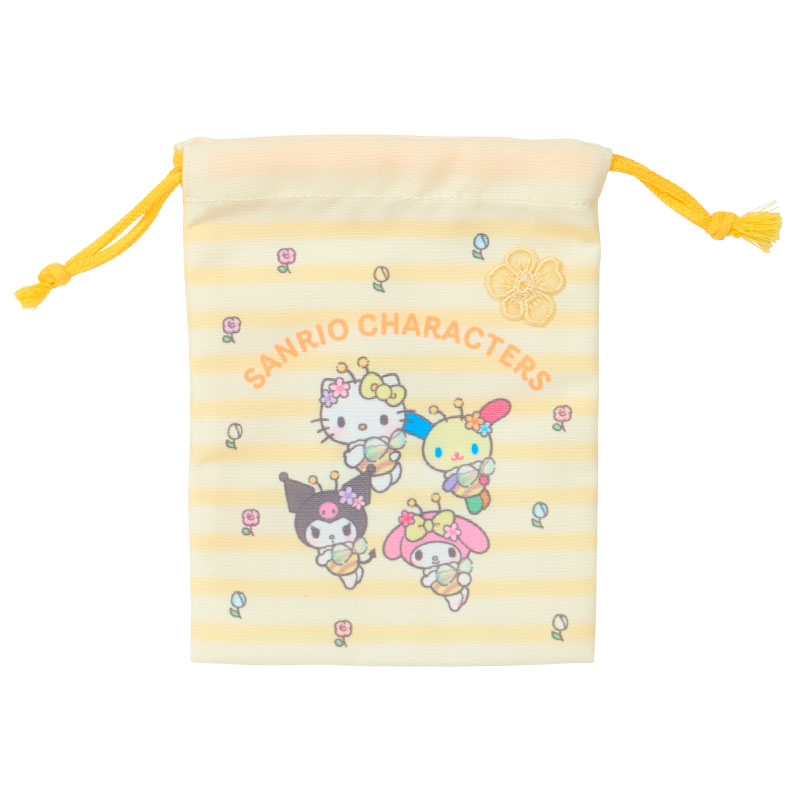 サンリオキャラクターズ 巾着2枚セット（お花大好きハチさん）