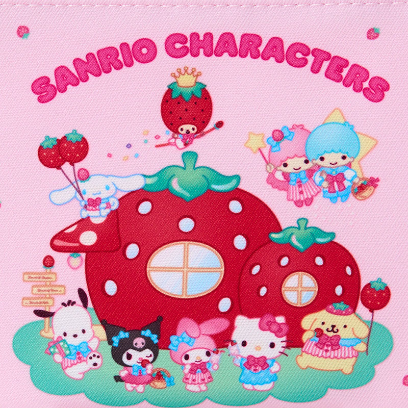 サンリオキャラクターズ フラットポーチ（いちごのお家）